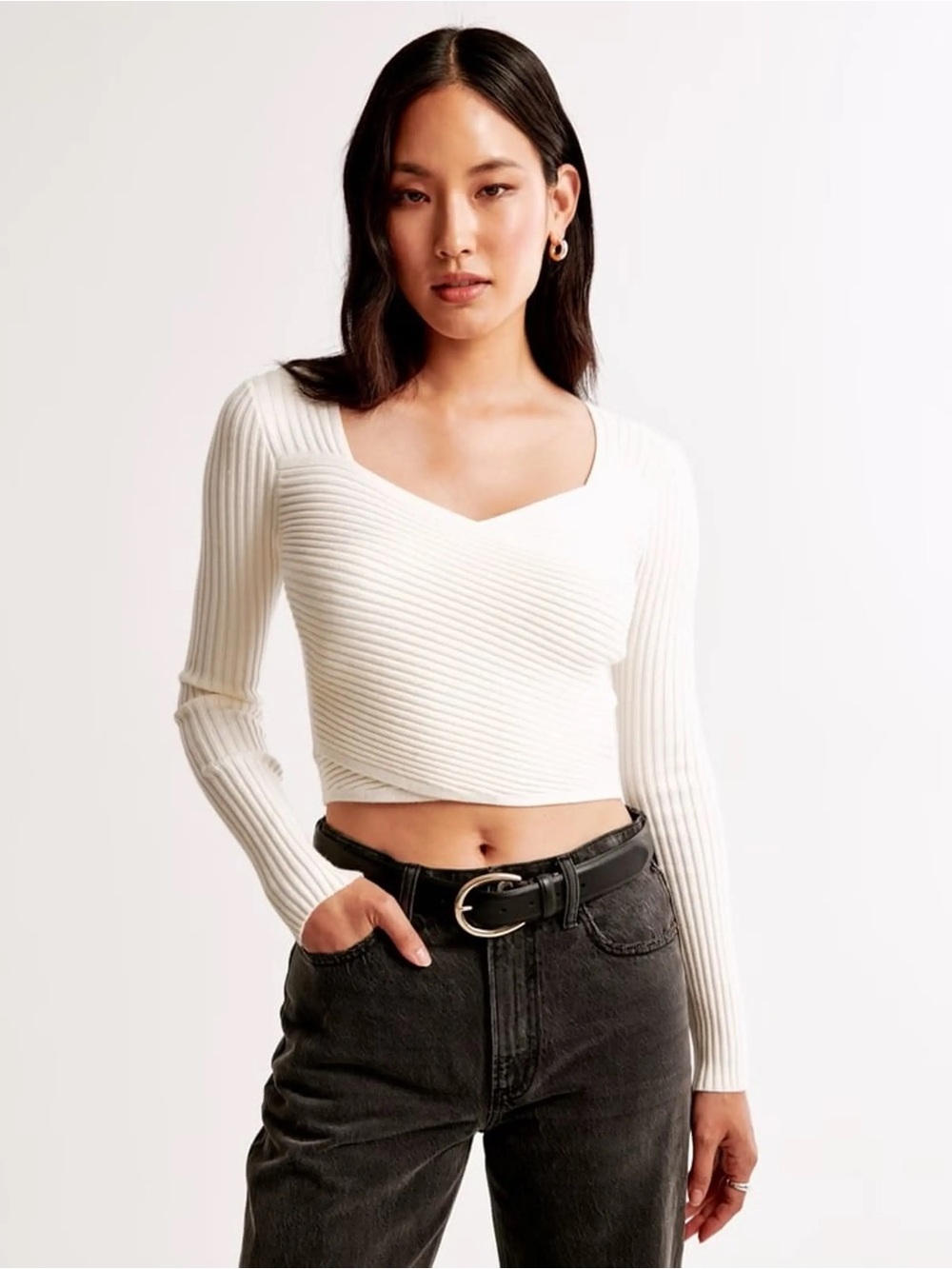 Abercrombie & Fitch Abercrombie & Fitch Luxeloft Slim Wrap Sweater